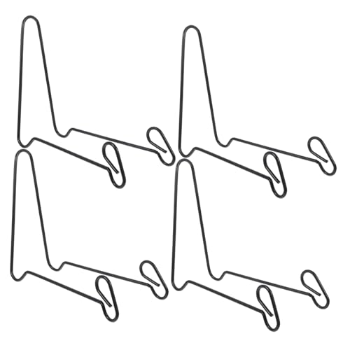 NOLITOY 4個メタル展示架 卓上イーゼルホルダー 耐久性アイアン製 画架展示架アート皿用 多機能ディスプレイスタンド 書籍 写真フレーム メ