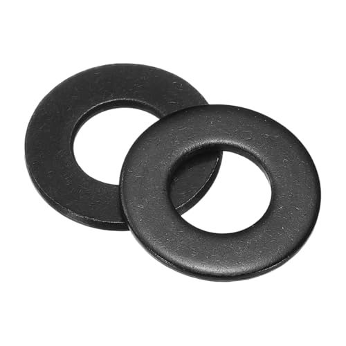 Rondelle plate inox 304 noir 1,3x3,2 cm uxcell ultra résistante pour fixation extérieure