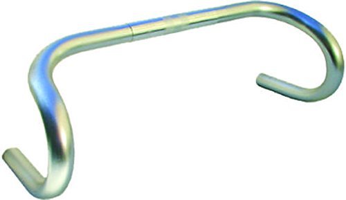 Cintre de route Nitto 115 AA Classique 25,4 mm en aluminium argenté rigide
