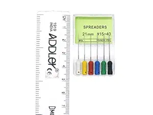 Addler Dental Endo Spreader Root Canal File 21MM Size 15-40. Pack of 6.