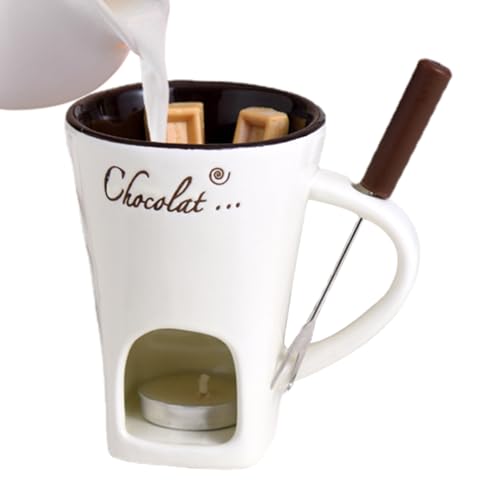 Nevalerra Schokoladenfondue Cup mit Gabel KJT0RO6T2KUBHIL15