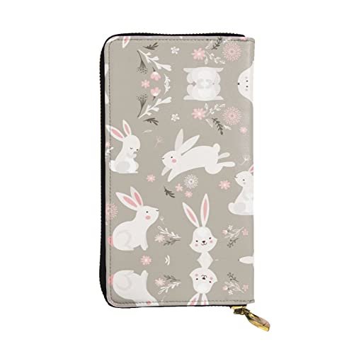 Portefeuille en cuir avec porte-cartes floral One Size
