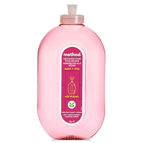 method Bodenreiniger, Reiniger für strahlenden Glanz auf Böden, frischer Rhabarberduft, gründliche Reinigung, 1 x 739 ml