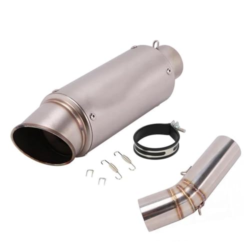 Accessoires d'échappement Silencieux D'échappement De Moto À Enfiler 60 Mm Pour Ducati Diavel 1200(Chrome)