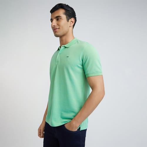 Image of Park Avenue Men Cotton Blend Slim Fit T-Shirt