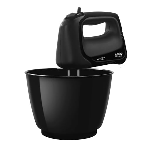 Batedeira Arno Mini Chef Portátil 400W Compacta com 4 velocidades e Função Pulsar HM01 127v