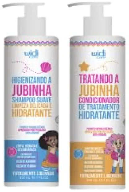 Kit Widi Care Jubinha Kit Infantil, Shampoo Suave Hidratante + Condicionador Hidratante, 300ml Cada