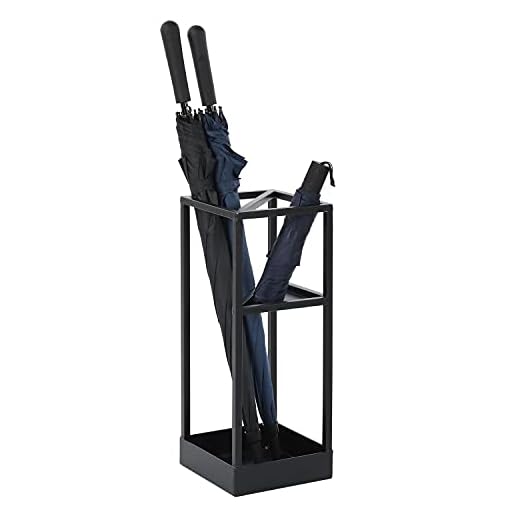 Best looking umbrella stands Modern Brass Tone Geometric Umbrella Rack