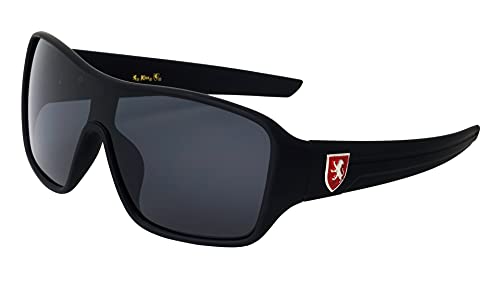 Khan Radiator - Soft Frame One Piece Shield Lens Rectangular Sports Sunglasses