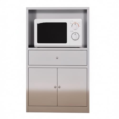 KIBONCY Aparador de Cocina de Acero Inoxidable 304 con cajones, Armario de Almacenamiento de Platos y té for Comedor(800 Width)