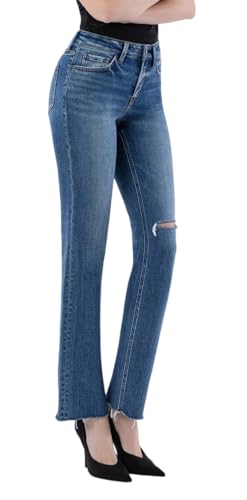 Image of VERVET Women's Victoria High Rise Straight Leg Jeans