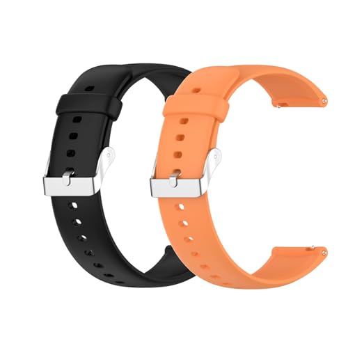 2 Piezas Correas para Samsung Gear Sport/Gear S2 / S2 Classic Pulsera, Correa Deportiva Compatible con Samsung Gear Sport/Gear S2 / S2 Classic Correa de Silicona Correa de Repuesto