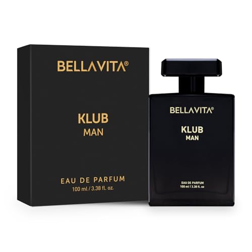 Image of Bella Vita Luxury KLUB | Long Lasting Eau De Parfum 100ml Perfume for Man | Lemon, Rose and Vanilla | Musky, Spicy and Woody Premium Fragrance for Men