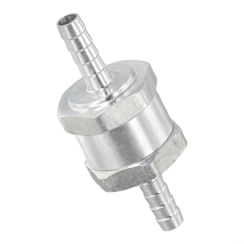 Válvula de retención de aluminio antirretorno para líneas de combustible, aire, agua y aceite, ajuste de control de flujo en línea de una sola dirección, diámetro interior de tubo de 6 mm/8 mm, Si (6