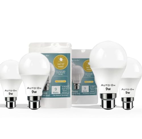 Image of Auto-ON Day /Night Sensor Led Bulb (9W) (Automatic On During Night, Off During Day) (One Year Warranty) (Pack Of 4), B22D