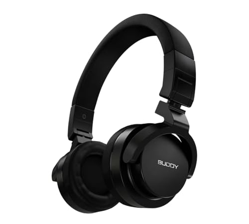 DN Jensen Buddy Street Kopfhörer - On-Ear, Faltbar, Kabelgebunden, Leichtgewicht, Kompaktes Design, Plug & Play, Schwarz