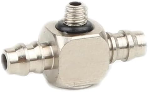 Accessories Pagoda Quick Connector Tee External Thread M3 M4 M5 M6 Tube 4 6mm Pneumatic Tube Air Hose Quick Connector Mini Connector Pneumatic Connector(M4-4 KNST)