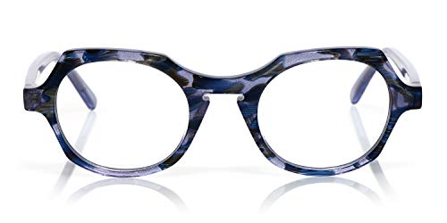 Image of eyebobs Heda Letus Unisex Premium Reading Glasses for Men and Women | Round Eye Glasses