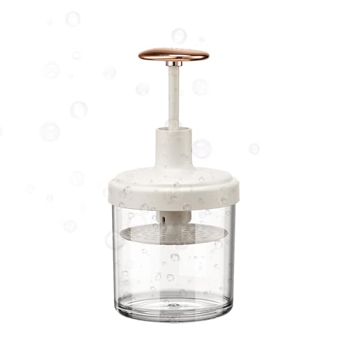 VILLCASE Espumador Facial Manual para Gel Limpiador Botella Espumadora Gris Blanco Oro 1 Pieza Herramienta para Hacer Espuma para Cuidado Piel y Limpieza Diaria Baño
