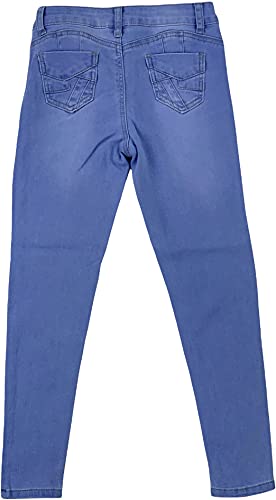 Image of ToBeInStyle Girl's Denim Easy Styling Classic Timeless Everyday Jeans Zip-Up Closure