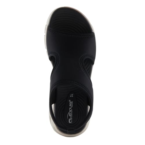 Flexus Women's GUZMAN Ankle Strap Sandals – Lycra Slip-On with Cushioned Footbed and Sporty EVA Outsole4