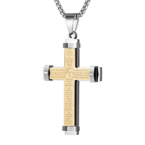 Collier croix homme acier inoxydable HZMAN style quotidien