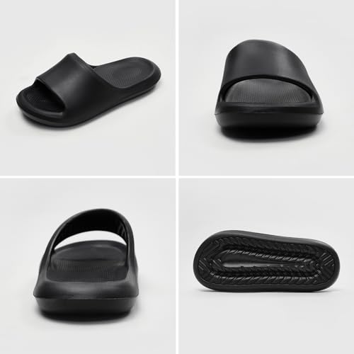 utune Shower Slippers for Women Men, Quick Drying Lightweight Non Slip Open-toe EVA Travel-friendly Breathable Shoes Slide Slippers for Bathroom,House Slipper,Outdoor2