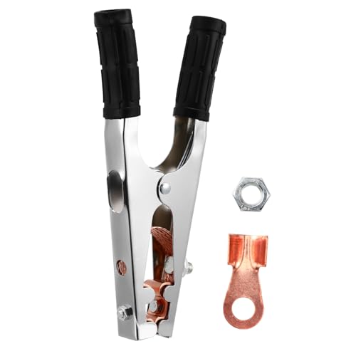 DOITOOL Welding Grounding Clamp Welder Ground Clip Heavy Duty Clamps Pure Wire Conductivity Sturdy Iron Construction