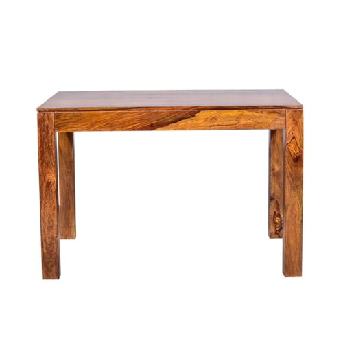 Image of MAMTA DECORATION Solid Sheesham Wood 4 Seater Dining Table Set | Four Seater Dinner Table with 3 Chairs & 1 Bench | Dinning Table Set 4 Seater for Living Room, Hotels & Restaurant | Honey Finish