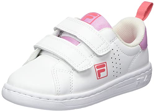 Fila Crosscourt 2 Nt Velcro Tdl Zapatillas para Niñas, Blanco (White Lilac Sachet), 24 EU