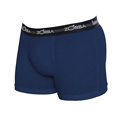Kit com 6 Cuecas Zorba Boxer Max 702 Marinho - G