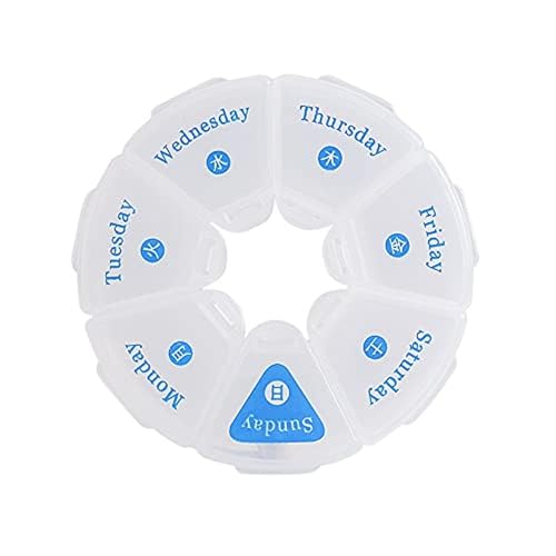 薬ケース ピルケース サプリメント収納ケース 1週間分 飲み忘れ防止 手のひらサイズ 携帯用 持ち運びやすい 防水 防菌 防湿 週間薬箱 整理整頓 コンパクト