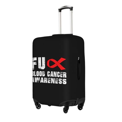 Travel Luggage Cover Fuck Blood Cancer Awareness Fashion Washable Baggage Suitcase Protector Fit For Luggage Small2