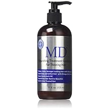 MD Hair Thinning Shampoo for Men & Women Revitalizing Sulfate-Free Cleanser for Thicker Fuller Looking Hair Professional Formula with Sacha Inchi & Chamomile for All Hair Types, 11 fl oz