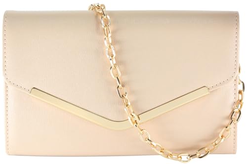 Image of Clutch Purse Evening Bag for Women，Envelope Handbag With Detachable Chain | With Detachable Chain