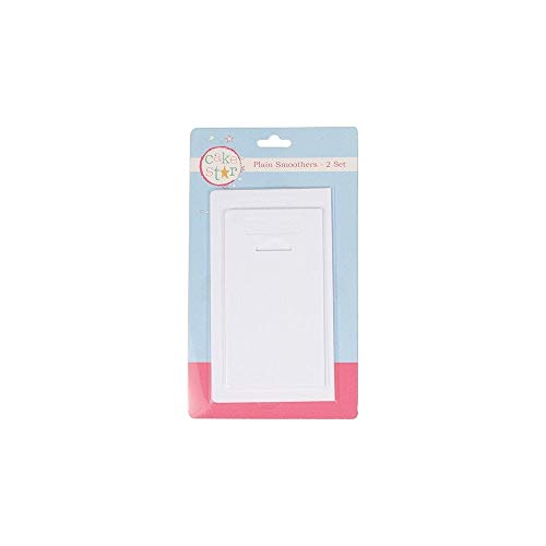 Cake Star Lot de 2 lisseurs à gâteau Lisses pour décoration de gâteau, Fondant, glaçage, massepain, glaçage Royal