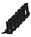 Produktbild FALKE Herren Socken Happy 6-Pack M SO Baumwolle einfarbig 6 Paar, Grau (Anthracite Melange 3080), 47-50