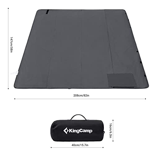 Kingcamp KP2002 Outdoor Picnic Blanket Waterproof Beach Mat For Camping On Grass Foldable Sandproof Beach Blanket Park Hiking Stadium Festivals Dogs 82 Inch X 58 Inch thumb #1