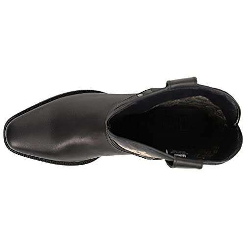 Dingo Mens Dragon Embroidered Round Toe Pull On Dress Boots Mid Calf - Black4