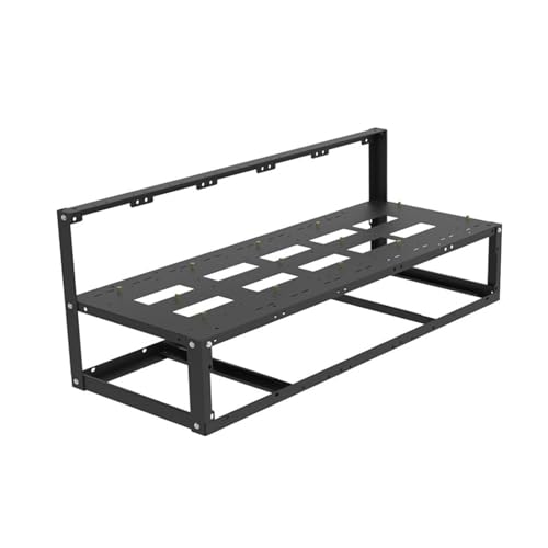 8 GPU miningFrame - Open Air miningRig Case, Cryptocurrency miningChassis, Durable Aluminum Stackable miningRack | High Stability GPU miningPlatform with Easy Assembly Home Crypto miningSetup