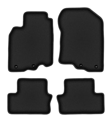Tapis de sol pour voiture Honda Insight II à hayon 2009-2014 lot de 4 tapis velours