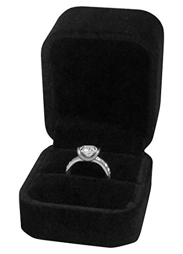 Niche-Finds Black Fancy Ring Box Jewelry Box Ring Box thumb #1