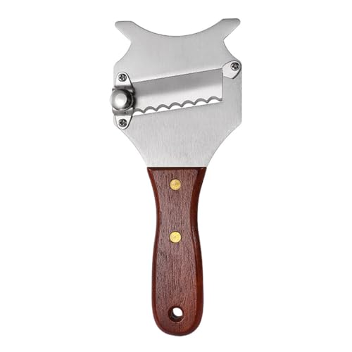 Trüffel Schokoladenhobel,Manual Slicer Edelstahl Käse Chocolate Shaver Gemüse Obst Peeling Cutter mit Holzgriff und verstellbarer Klinge für Home Kitchen Restaurant