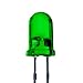Lumetheus LED Diodos Emisores, 5mm Color Verde Ultrabrillante 16.000 mcd 100 piezas 2-3 V 2 Pin Diodo Emisor de Luces LEDs lente difusa