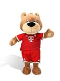FC Bayern München I Berni 35 cm mit Trikot der Saison 2026-27 I Maskottchen I Kuscheltier I Kinder I Rot