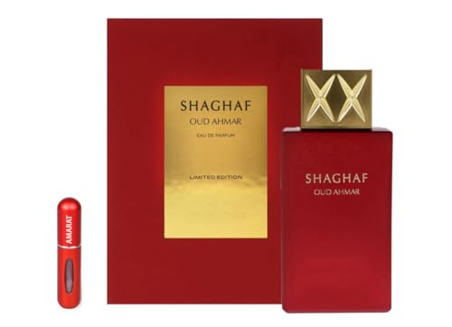 Shaghaf Oud Ahmar Eau de Parfum 75 ml, Perfume Árabe Unisex de...