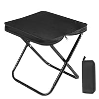Piashow Tragbarer Klapphocker, Klappstuhl Hocker Klappbar, Leichtgewicht Klapphocker Faltbar für Camping, Wandern, Reisen, Angeln, Grillen, Picknick