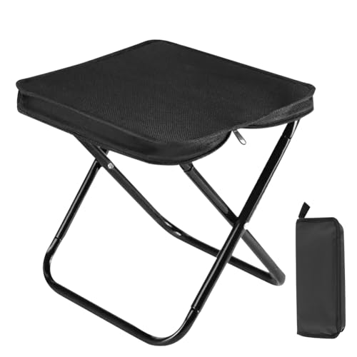 Tragbarer Klapphocker, Klappstuhl Hocker Klappbar, Leichtgewicht Klapphocker Faltbar für Camping, Wandern, Reisen, Angeln, Grillen, Picknick Tragbarer Klapphocker, Klappstuhl Hocker Klappbar, Leichtgewicht Klapphocker Faltbar für Camping, Wandern, Reisen, Angeln, Grillen, Picknick