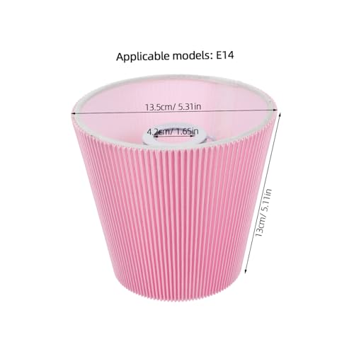 SOLUSTRE PVC Stoff Plissee Lampenschirm Ersatz für Tischlampe...