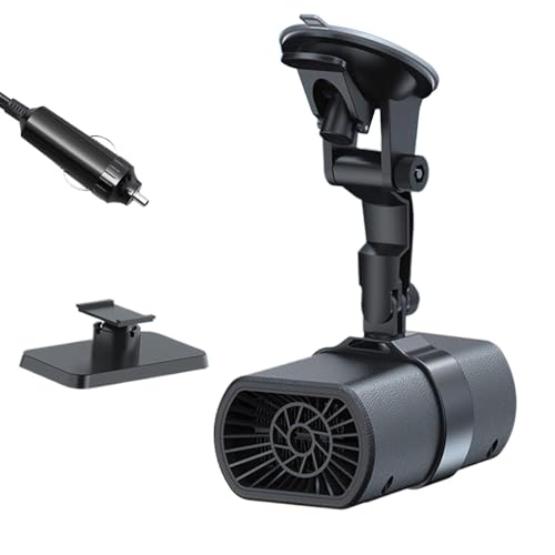 Autoheizung 12 V – Kfz-Lufterwärmer, Fenster-Enteisungsgerät, Klimagerät mit Saughalter | Praktische Lösung für das Fahrumgebungsmanagement,...